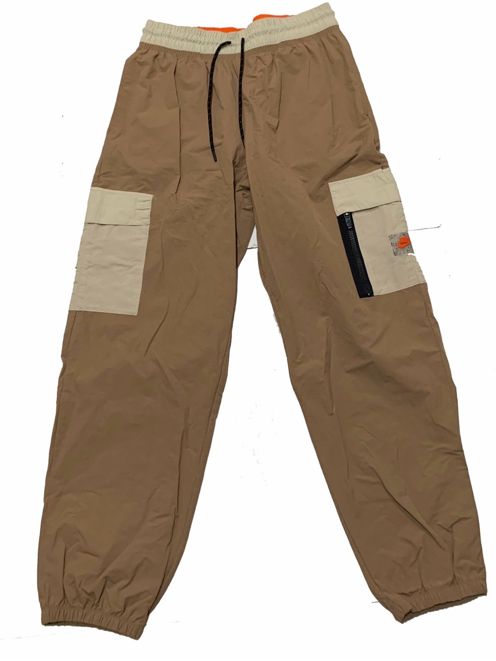 Nike women’s Tan and Cream Athletic Cargo joggers